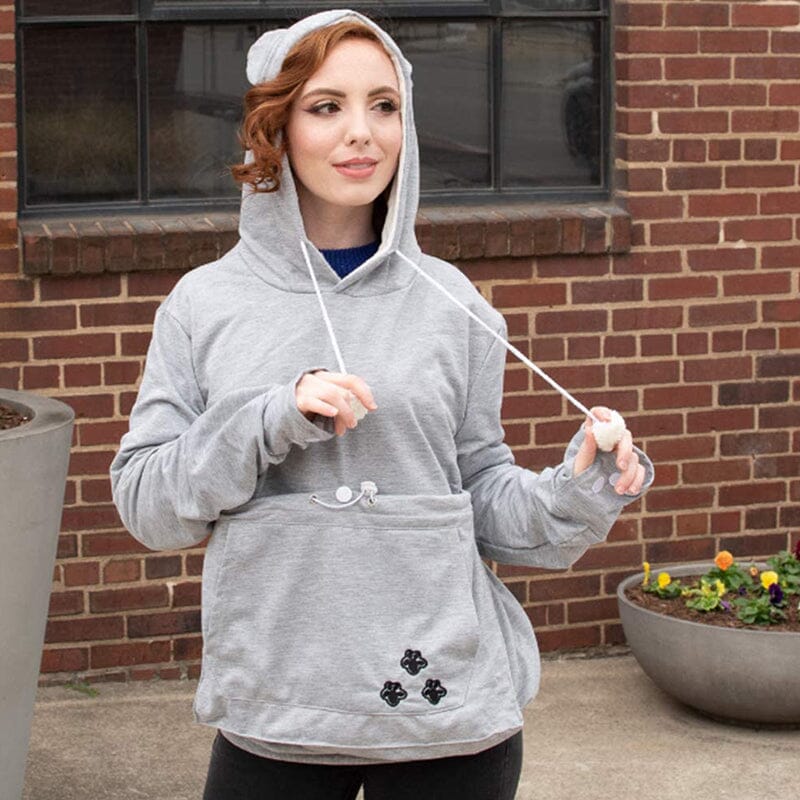 Hoodie För Djur Mjukt Polyester Elastan Med Framficka-2