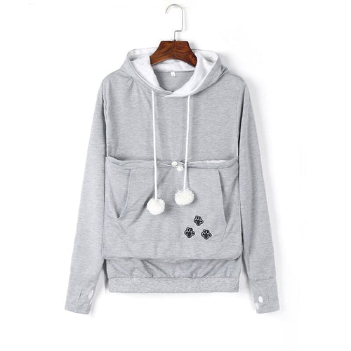Hoodie För Djur Mjukt Polyester Elastan Med Framficka-1