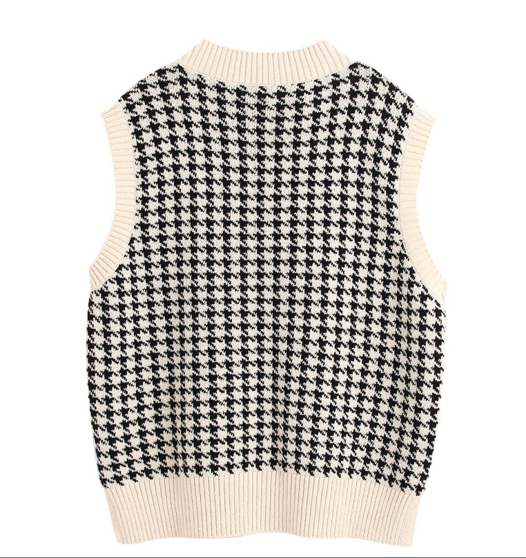 Stickad Väst Dam i Akryl – Avslappnad Passform för Höst och Vinter, Idealisk för Lager-på-Lager Styling 6