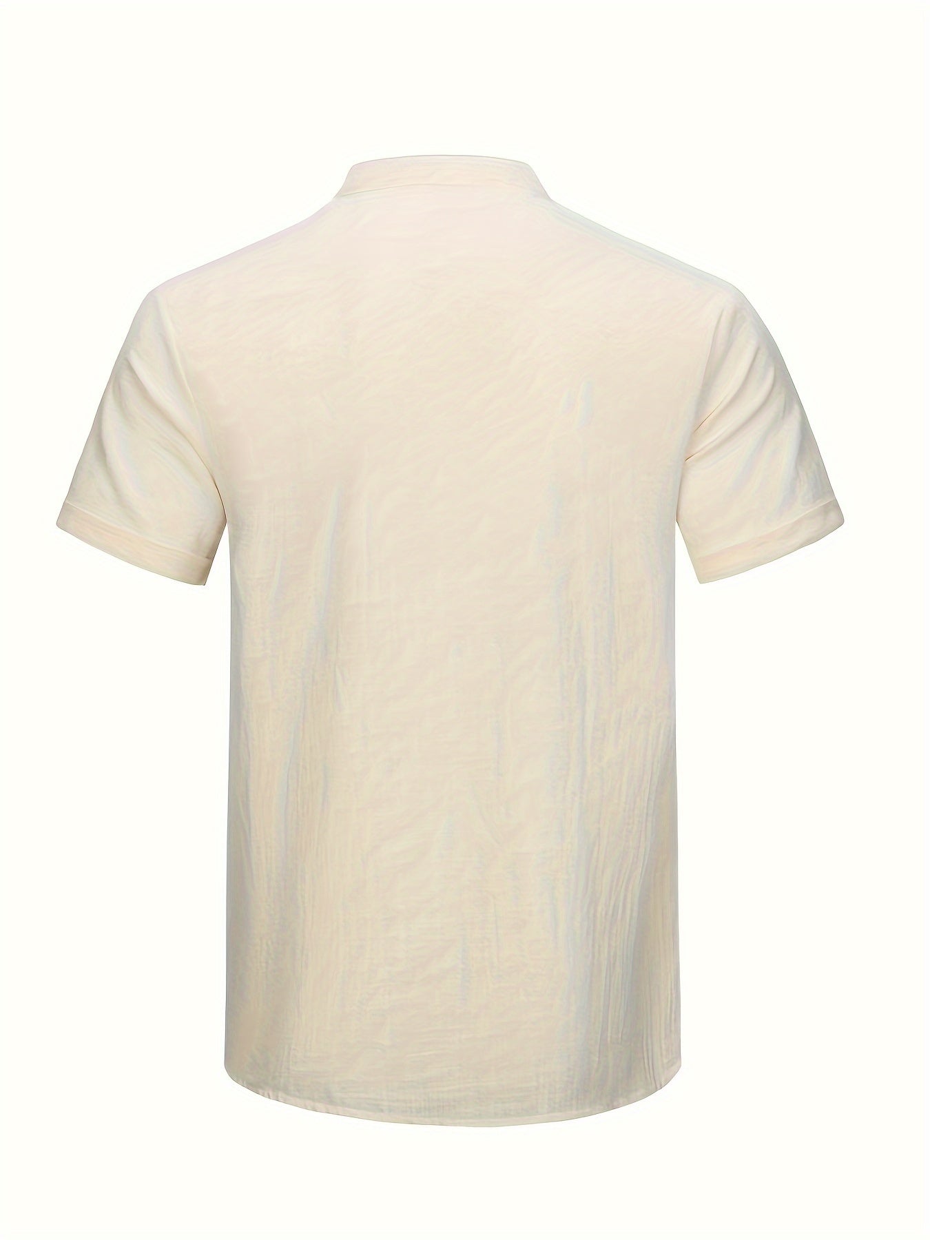 Herrskjorta Stat-upp Krage Figur-hugging Bomull-4