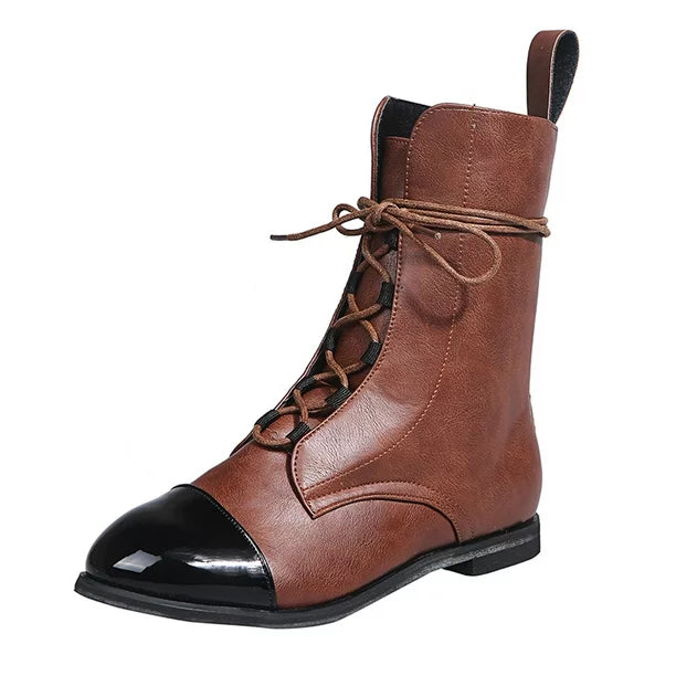 Dam Stövlar Elegant Design Läder för Vardag och Fest-4