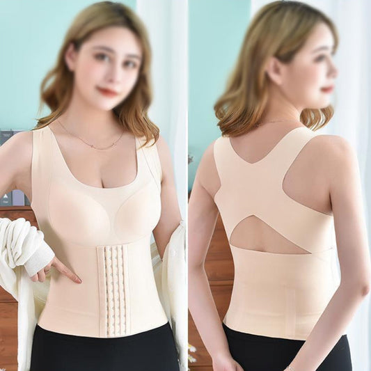 Dam Sport BH TrÄdlös Racerback Elastiskt Material för HÄllningskorrigering-1