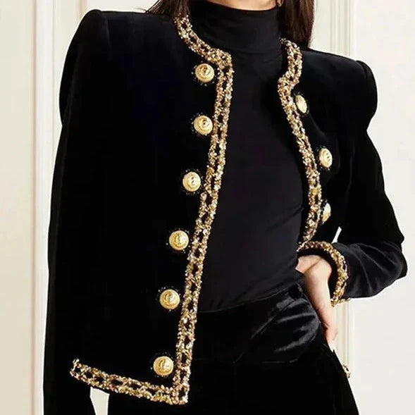 Damjacka Lång Ärmar Elegant Design Högkvalitativt Tyg 2