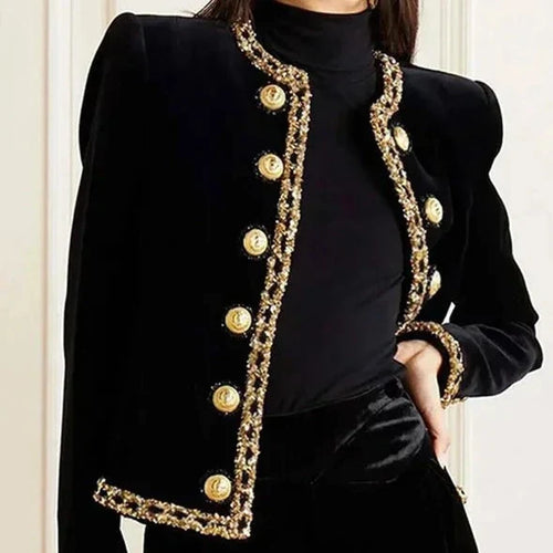 Damjacka Lång Ärmar Elegant Design Högkvalitativt Tyg 1