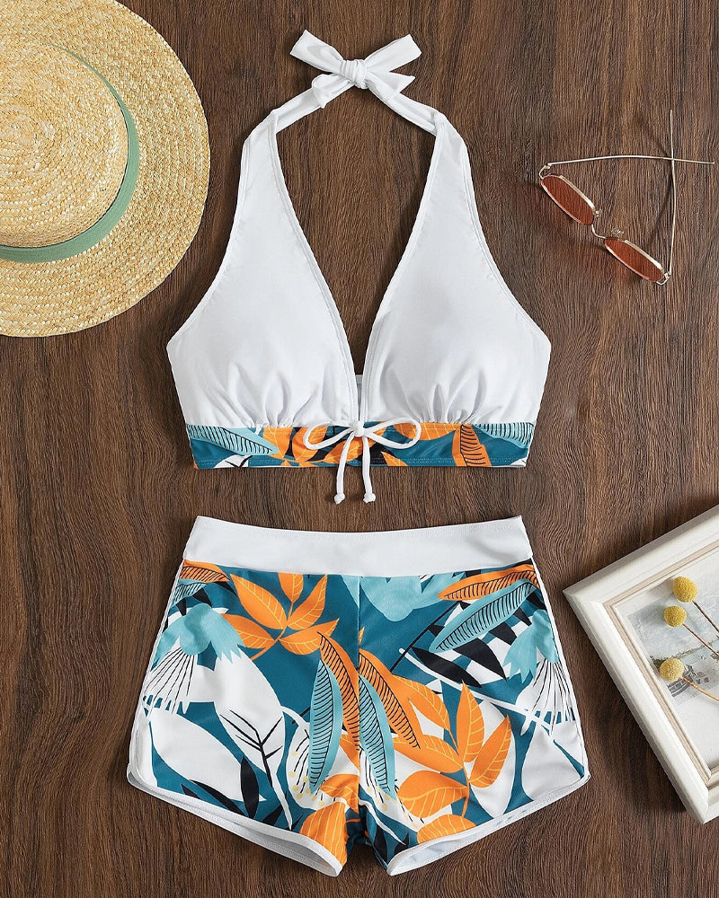 Dam Bikini Set Halterneck Elastan Polyester-2