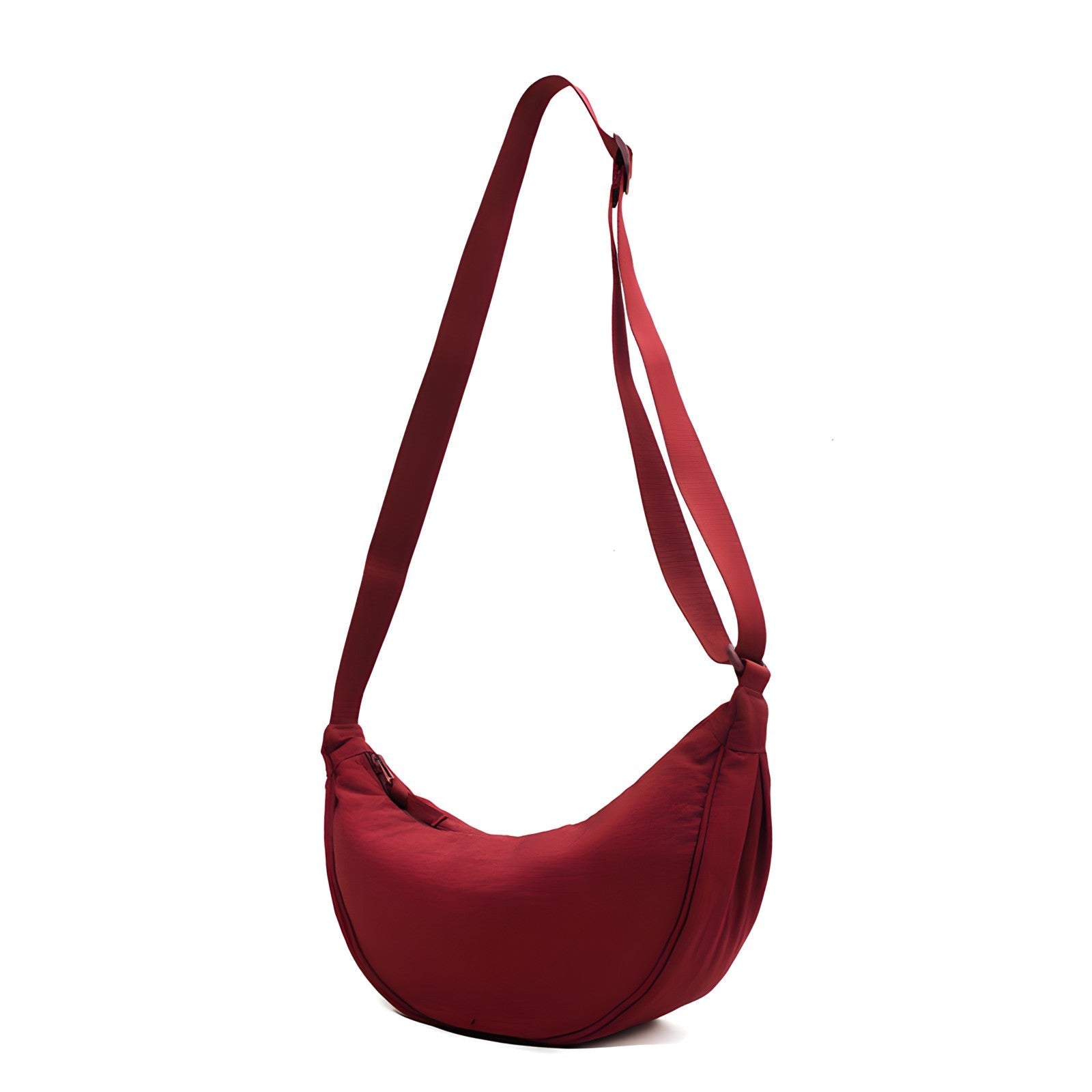 Kvinnors Crossbody Väska Halvmåneformad Nylon Justerbar Axelrem 12