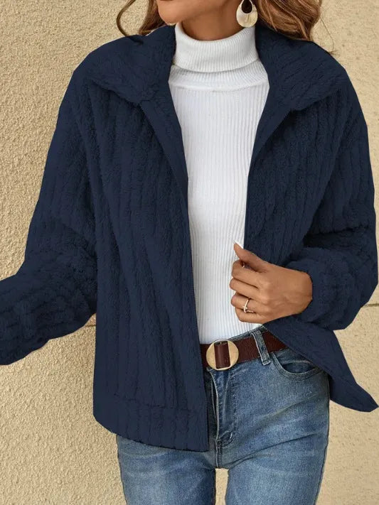Damjacka med Blixtlås Elegant Design Högkvalitativ Polyester-2