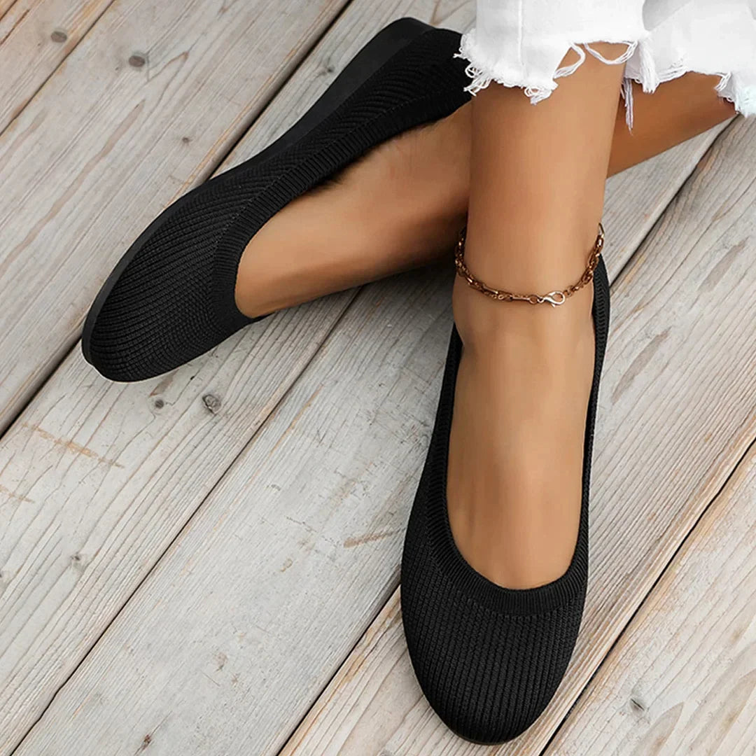 Dam Sandaler Ortopediska Platta Loafers Hållbara Material-5
