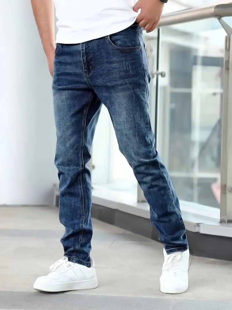 Herrbyxor Slim Fit Högkvalitativ Denim 5