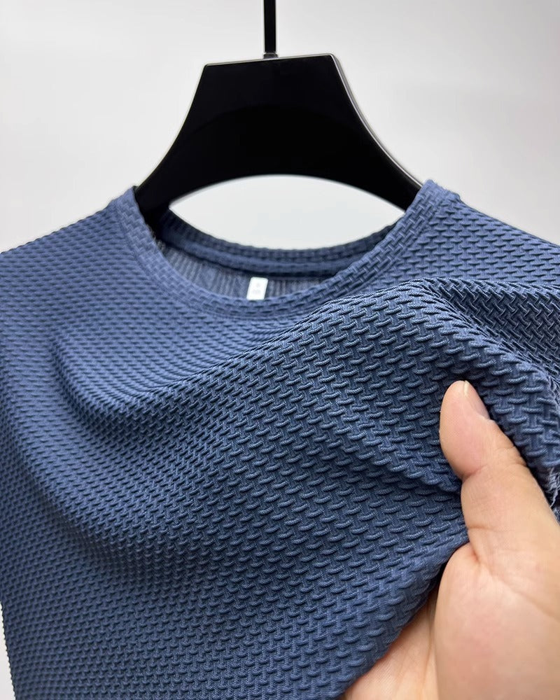 Herrskjorta Kortärmad Modern Bambu Silke 11
