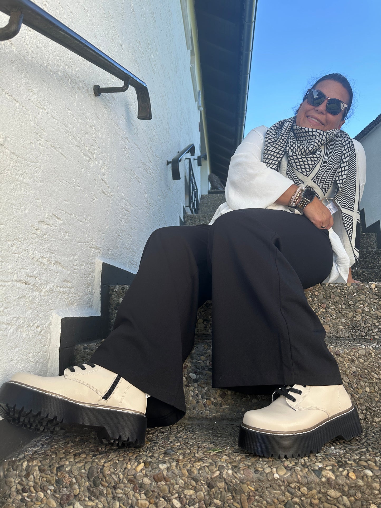 Byxor Dam Plusstorlek Mjukisbyxor Slangdesign 100% Bomull-3