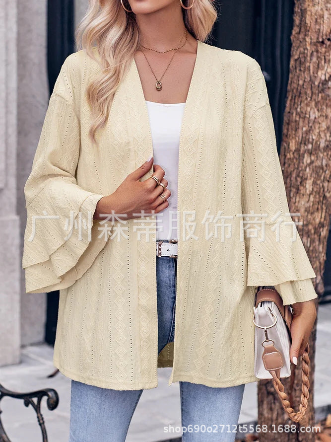 Variant image for Dam Kofta Avslappnad Stil 100% Bomull Högkvalitativt Material-11