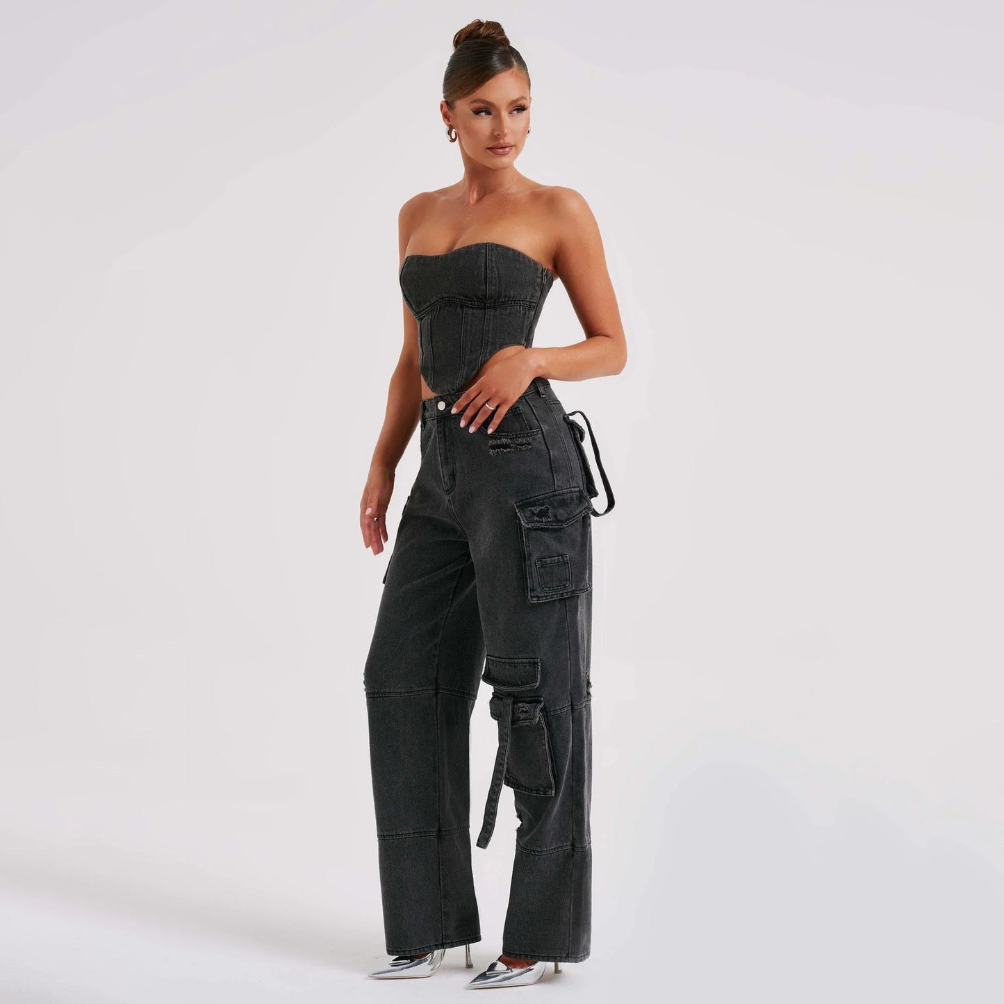 Snygga Byxor Dam Bred Ben Denim-3