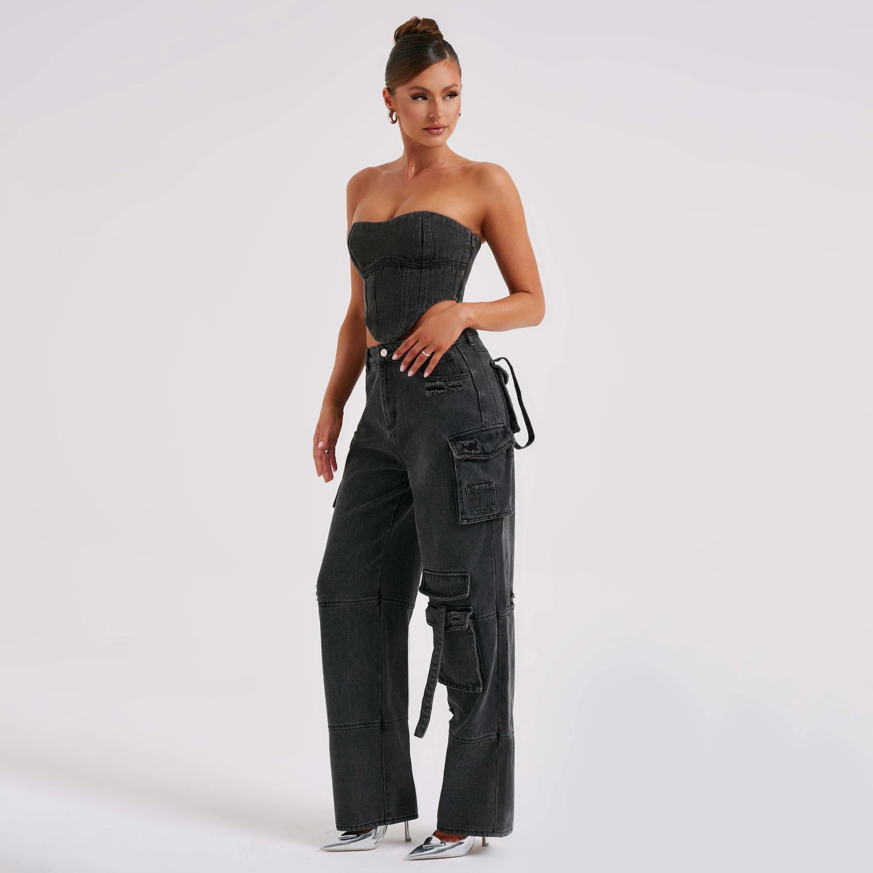 Snygga Byxor Dam Bred Ben Denim-3