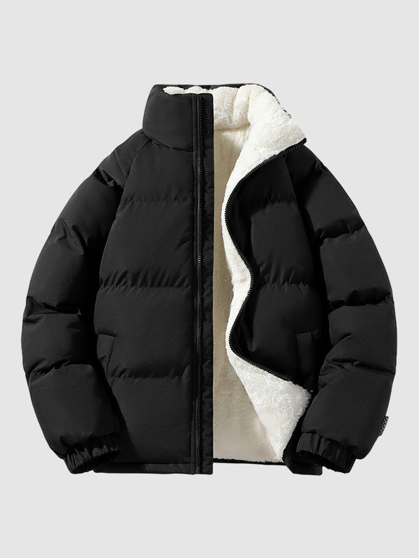Herr Vinterjacka Isolerande Sportig Design Vattenavvisande Material-2