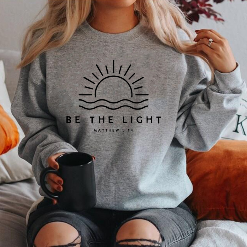 Dam Sweatshirt Trendig Mjuk Bomull-2