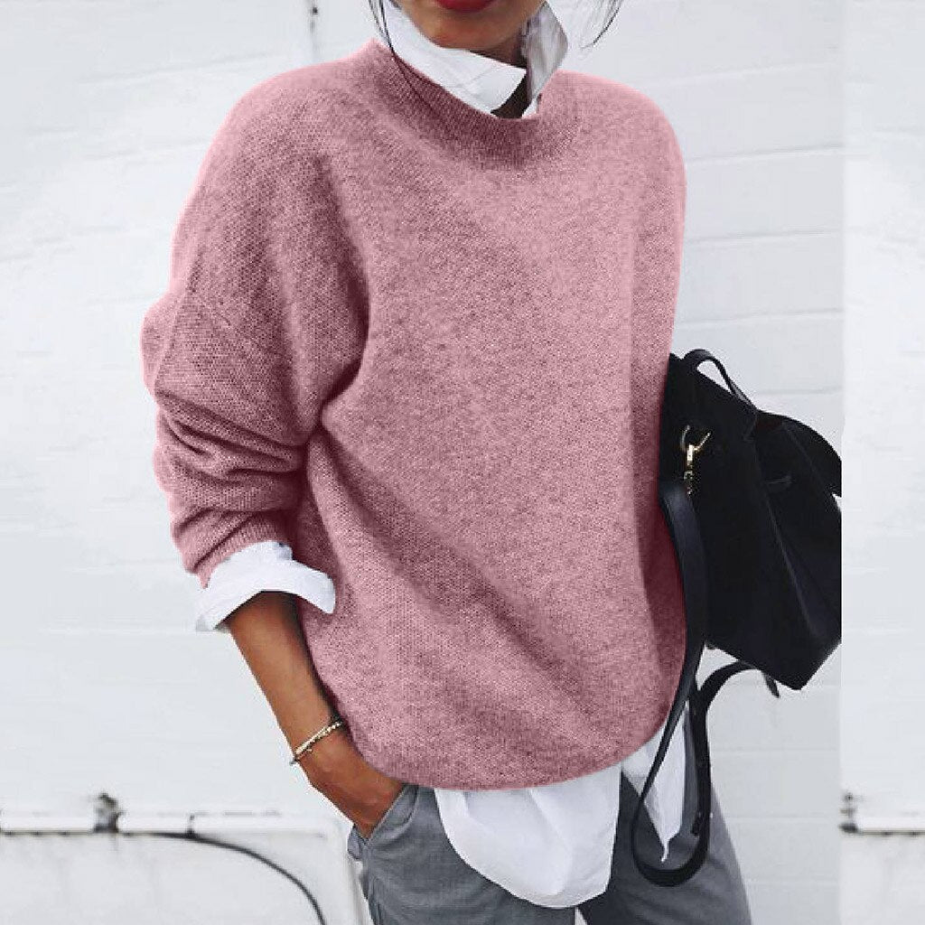 Dam Tröja Chic Mjuk Bomull Polyester 8