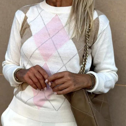 Herr Tröja Avslappnad Crew Neck 100% Akryl 1