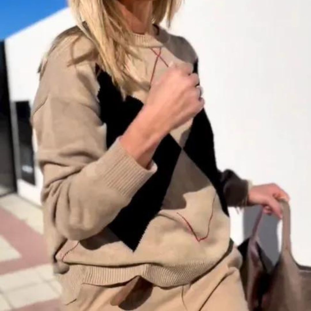 Herr Tröja Avslappnad Crew Neck 100% Akryl 3