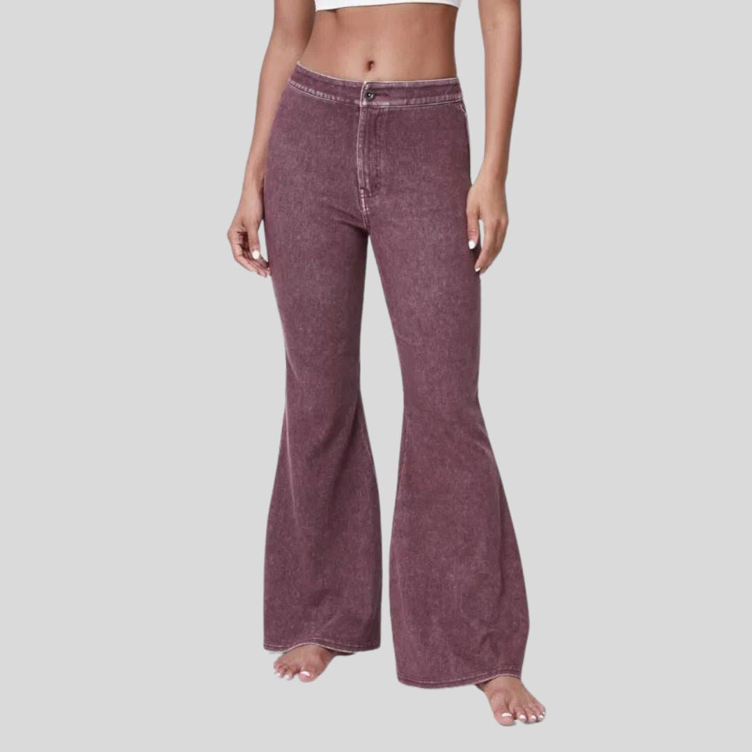 Variant image for Damjeans Hög Midja Super Flare Stretch Denim-11