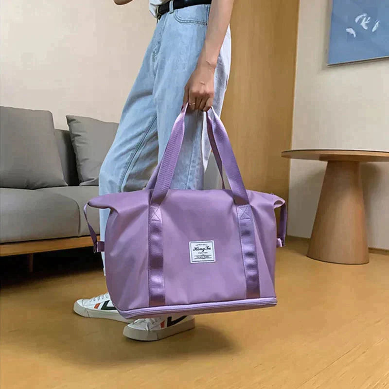 Kvinnors Fällbar Resväska Vattentät Oxford Multifunktionell-6