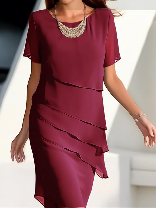 Variant image for Dam Klänning Wrap i Elegant Stil 100% Polyester-25