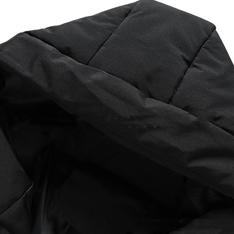 Damjacka Nedjacka Med Huva Justerbar Passform Tjockt Quiltat Material-2