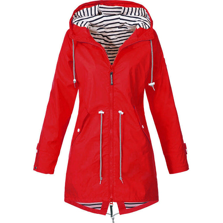Dam Kappa Vinter Elegant Högkvalitativ Polyester 2