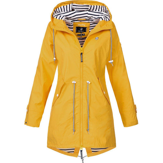 Dam Kappa Vinter Elegant Högkvalitativ Polyester 1