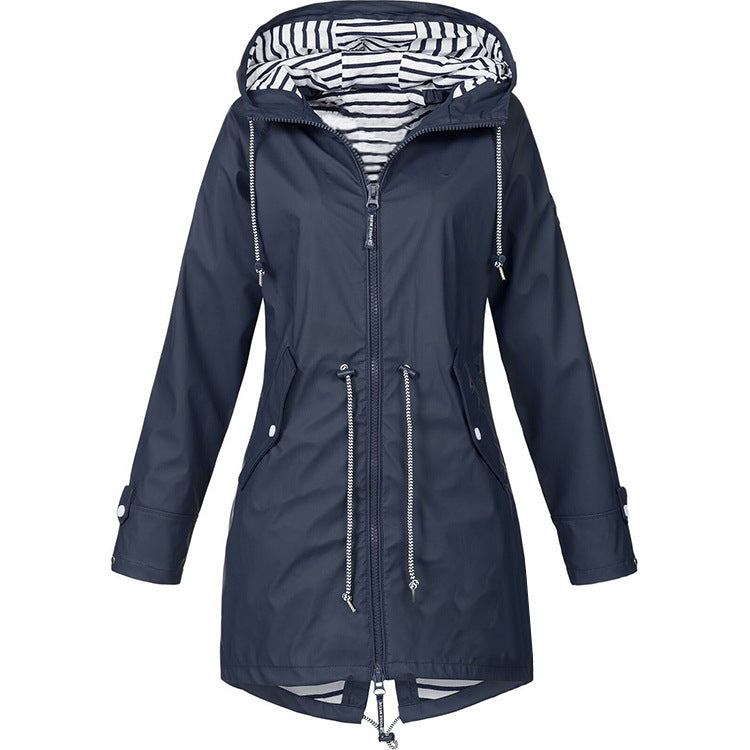 Dam Kappa Vinter Elegant Högkvalitativ Polyester 11