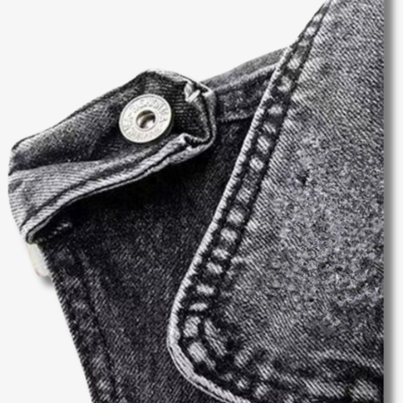 Dam Väst Denim Modern Stil Mångsidig Komfort-6