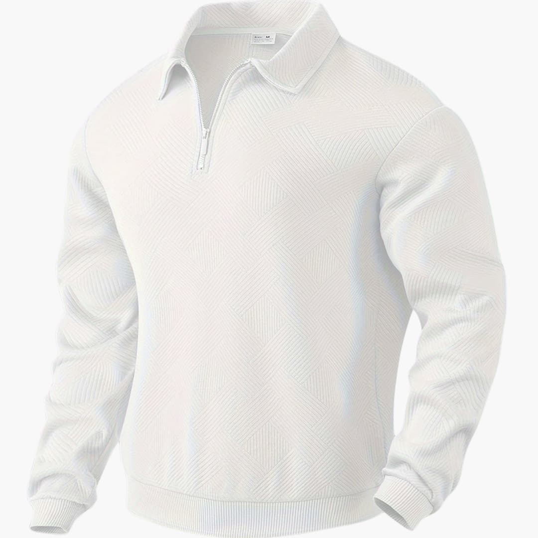 Variant image for Herr Zip-up Tröja Geometrisk Design Polyester Avslappnad Passform-25
