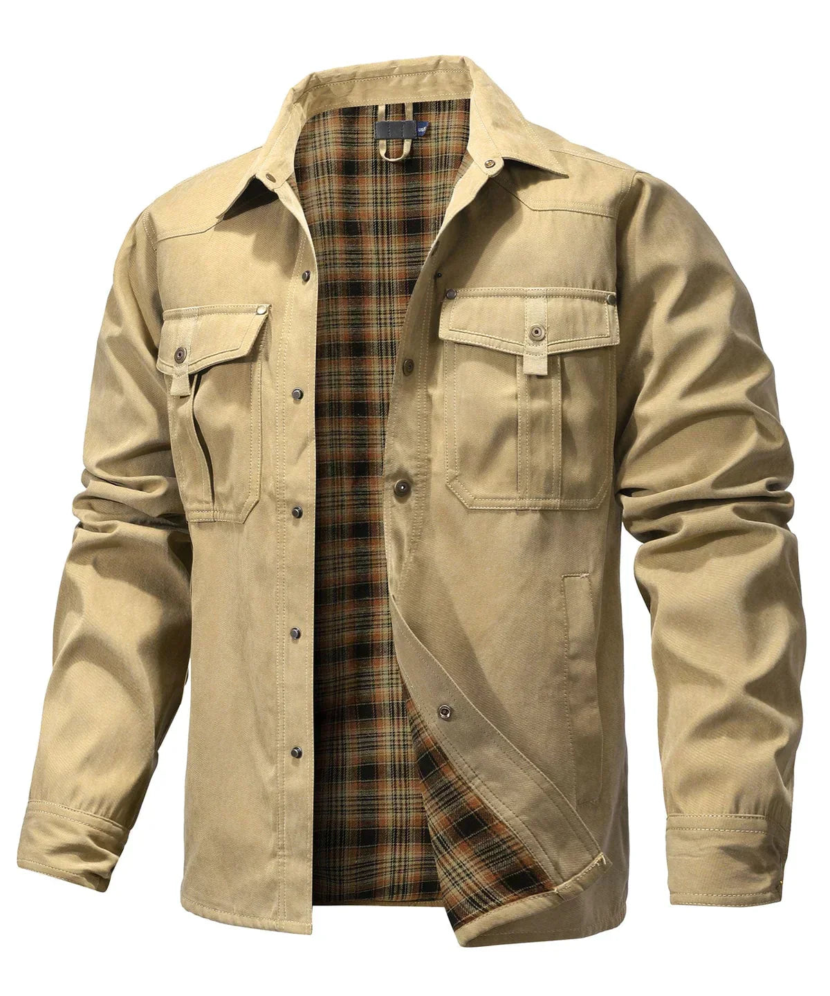 Dam Vinterblus Elegant Mjuk Polyester-Bomull 8