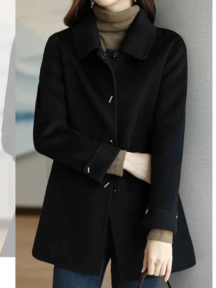 Lång Trenchcoat Dam Med Midjeband Polyester Khaki-3