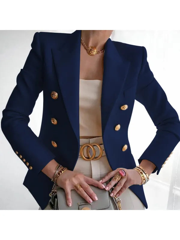 Herr Blazer Modern Design Bomull Polyester-2