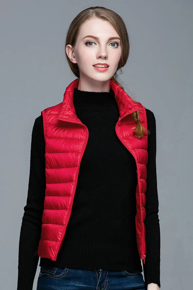 Variant image for Kvinnors Halvjacka Ärmlös Lättvikts Polyester-15