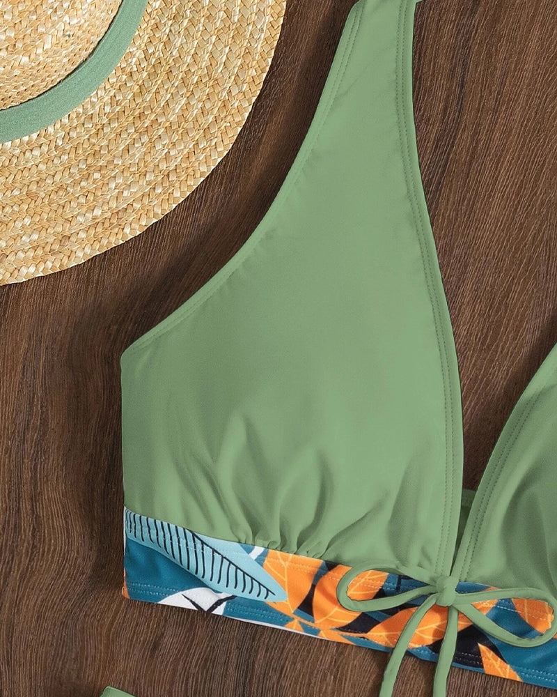 Dam Bikini Set Halterneck Elastan Polyester-4