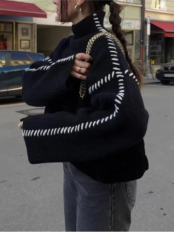 Kvinnors Tröja Andningsbart Tyg Rund Halsringning Elegant Design-6