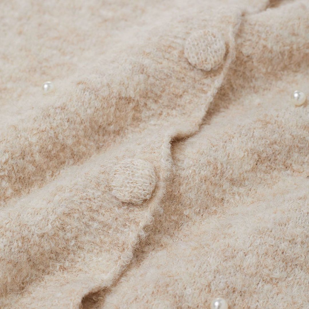 Dam Kofta Pärldetaljer Mjuk Akryl-6