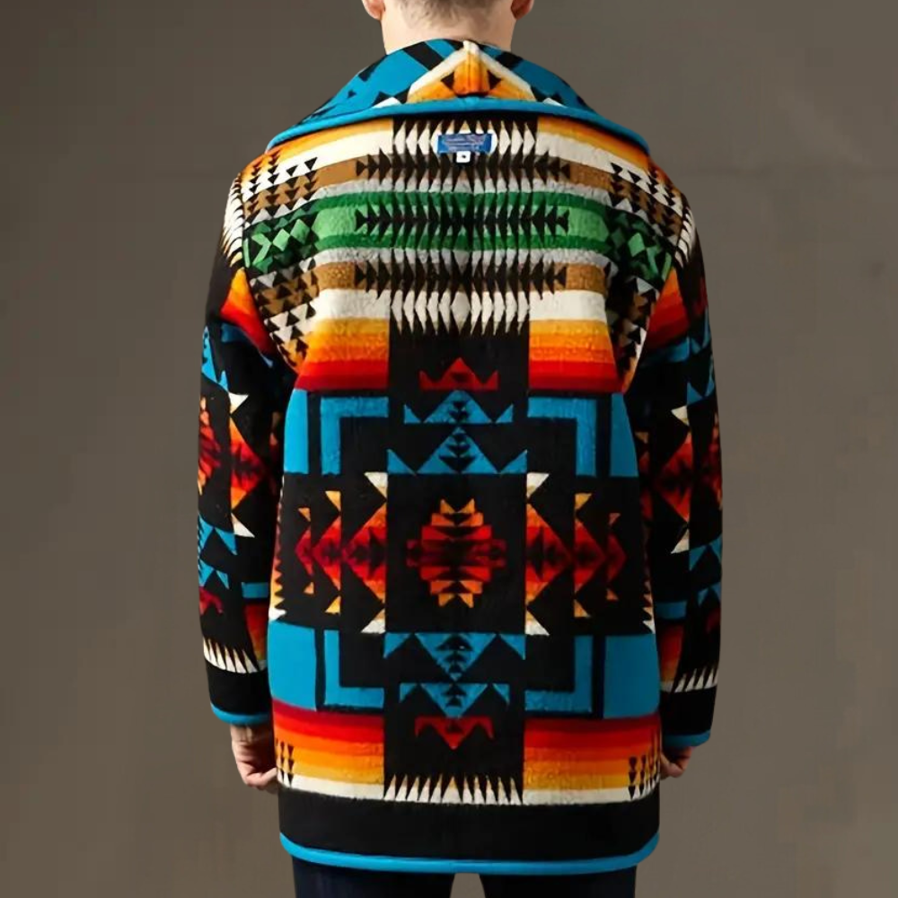 Herren Hoodie Trendig Slim Fit Bomullsblandning-3