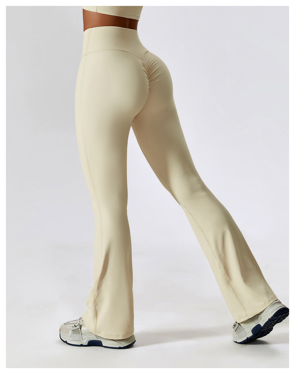 Variant image for Dam Yogabyxor Hög Midja Flare Stretch Nylon-25