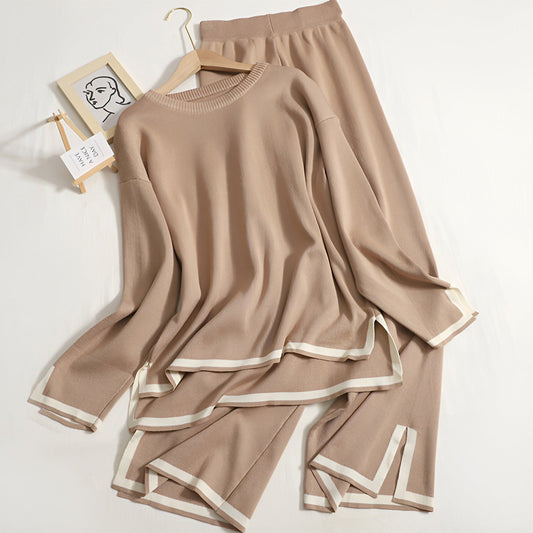 Kvinnors Lounge Set Casual Knit Akryl Spandex 1
