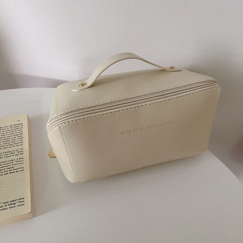 Kvinnors Kosmetisk Väska Vattentålig PU Med Fickor-5