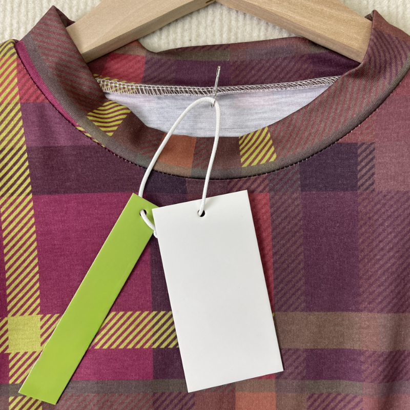 Dam Skjorta Rutig Avslappnad 100% Bomull-2