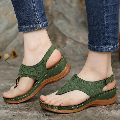 Dam Tå Sandaler Moderna Syntetiskt Läder-5
