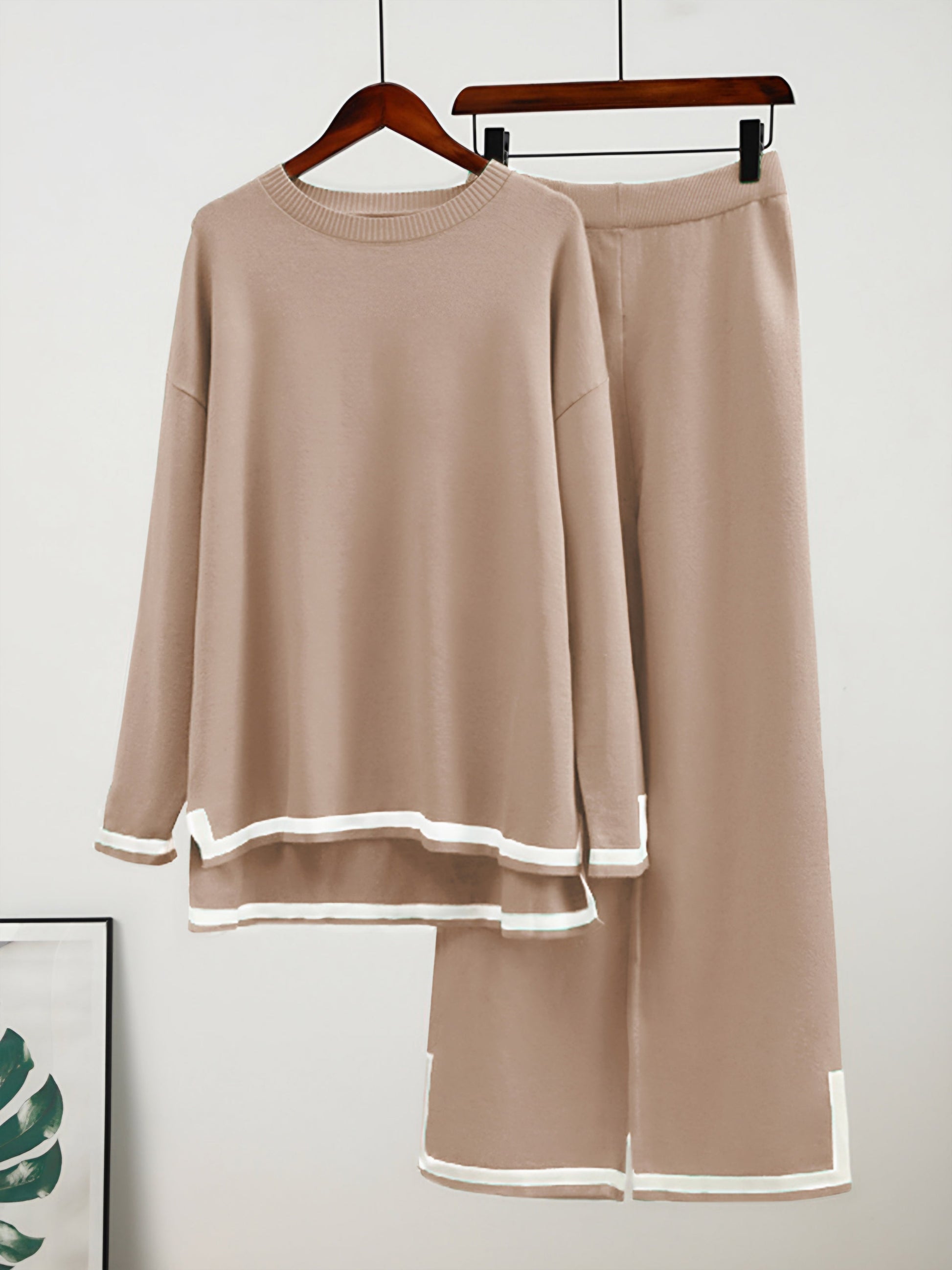 Kvinnors Lounge Set Casual Knit Akryl Spandex 5