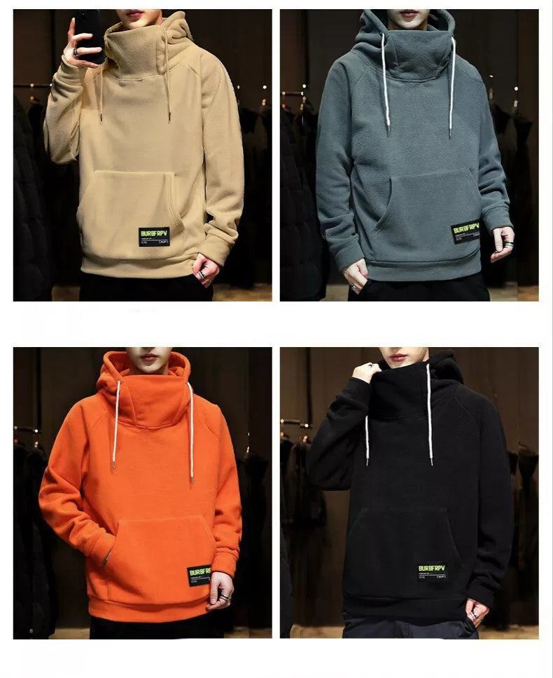 Damer Överdimensionerad Huvjacka Varm Polyester-3