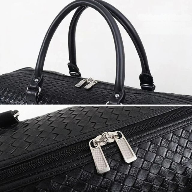 Damväska Justerbar Axelrem Vadderad Vegetabiliskt Läder-4