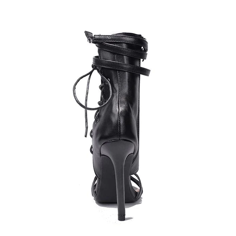 Dam Sandal Hög Klack Öppen PU-4