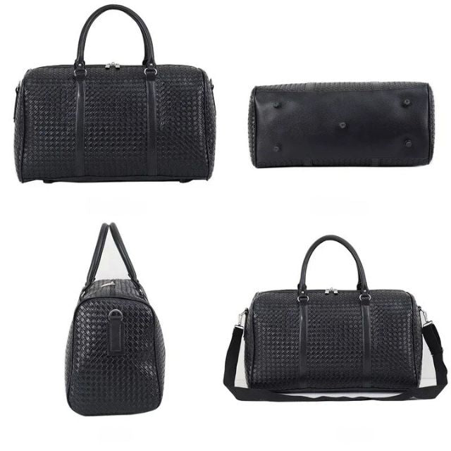 Damväska Justerbar Axelrem Vadderad Vegetabiliskt Läder-5